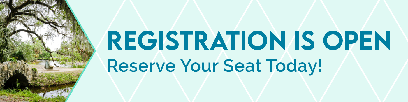 Registration is open. Reserve your seat today! Photo of City Park in New Orleans